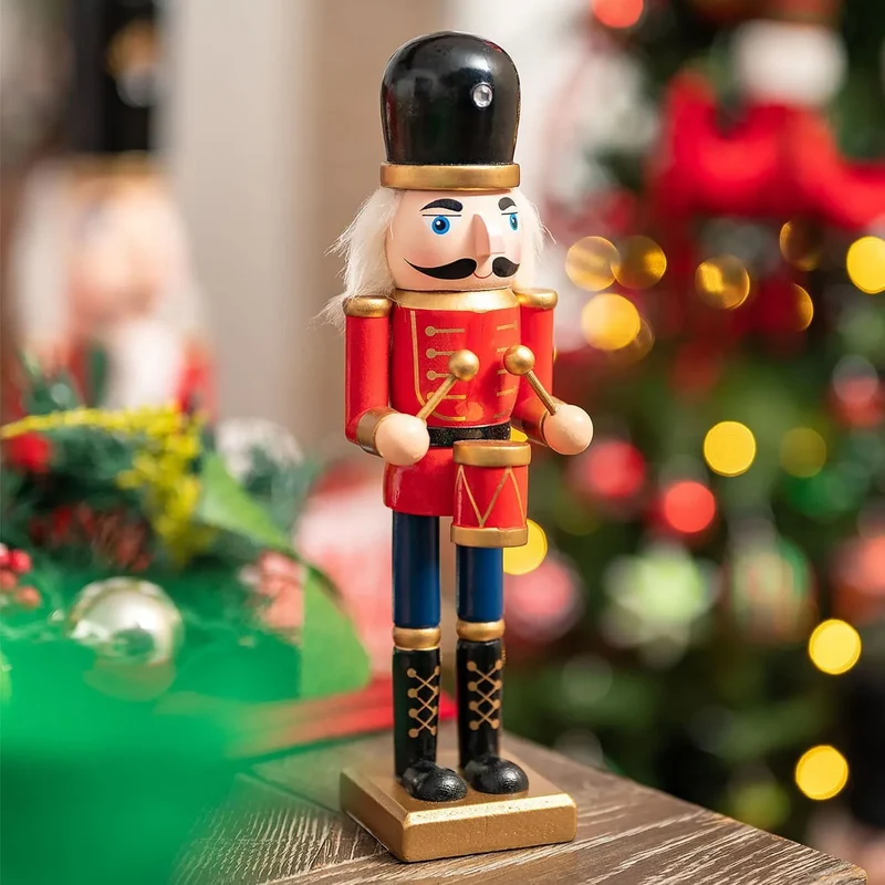 Karaca Home Weihnachten Nussknacker mit Trommeln, 25 cm