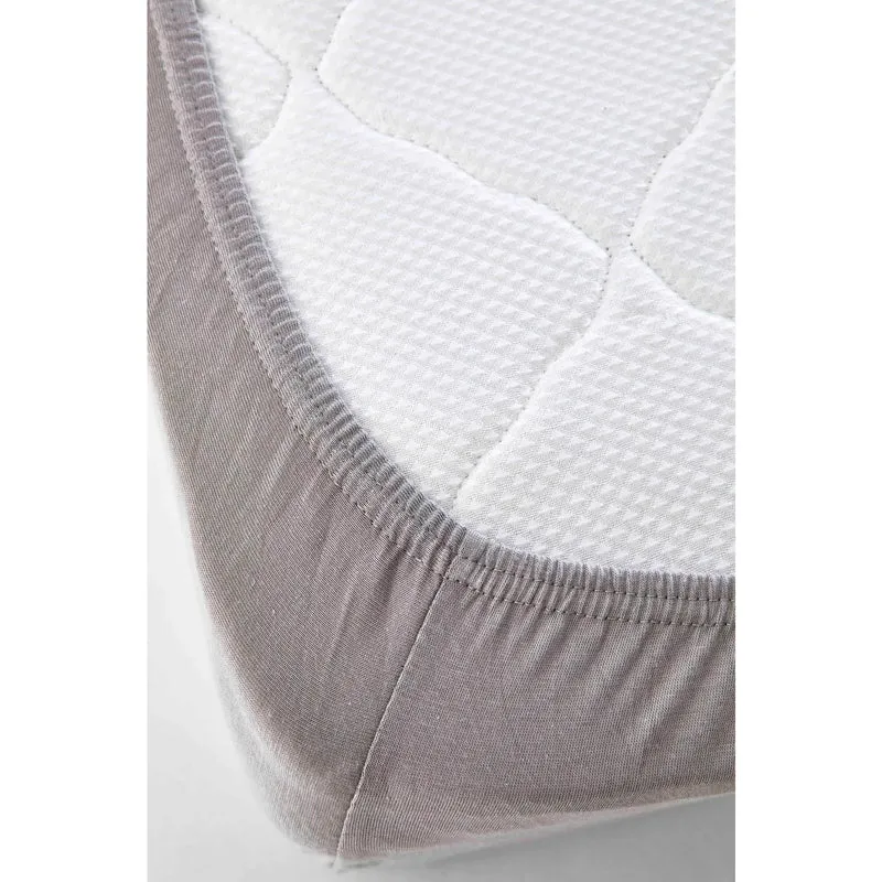 Karaca Home Jersey Fitted Bettlaken Grau Einzel (90x200 cm)
