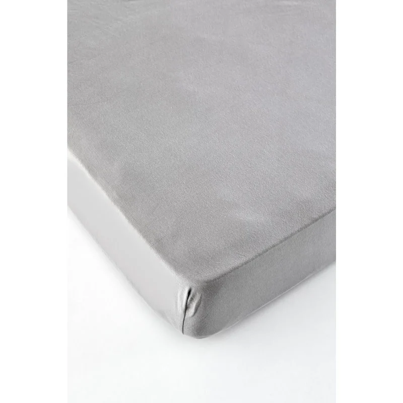 Karaca Home Jersey Fitted Bettlaken Grau (100x200 cm) Öko-Tex Zertifiziert