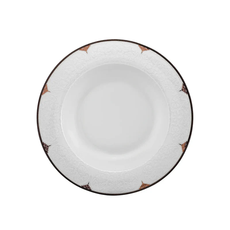 Karaca Nora 12 Personen Geschirrset, 74 Teilig, New Generation Bone
