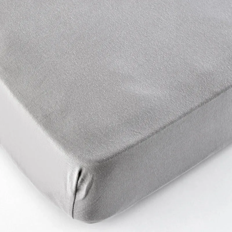 Karaca Home Jersey Fitted Bed Sheet Grey 70x140 cm + 20 cm Öko-Tex Zertifiziert