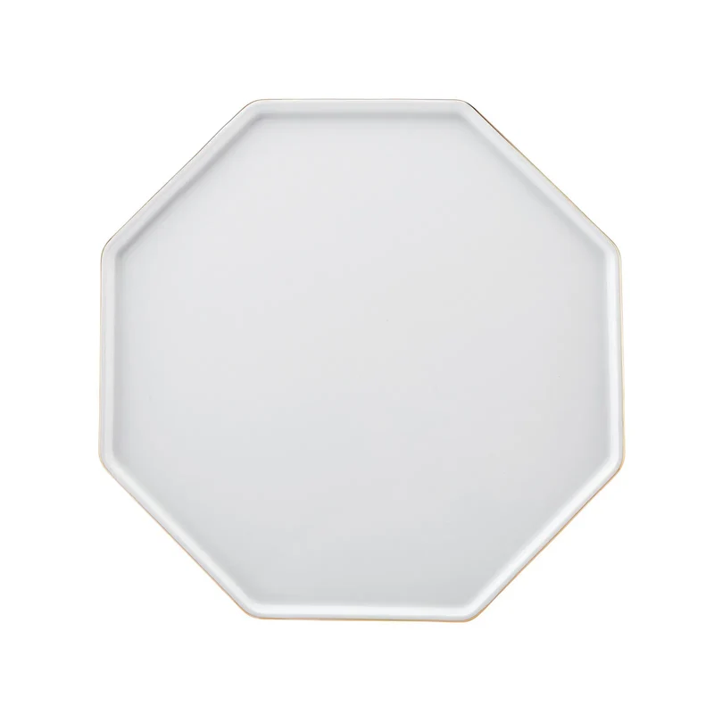 Karaca Fine Pearl Extra Eight Corner 62-Teiliges 12-Personen Geschirrset Gold