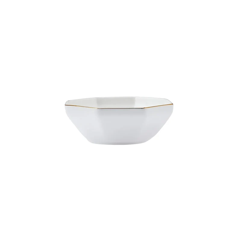 Karaca Fine Pearl Extra Eight Corner 62-Teiliges 12-Personen Geschirrset Gold