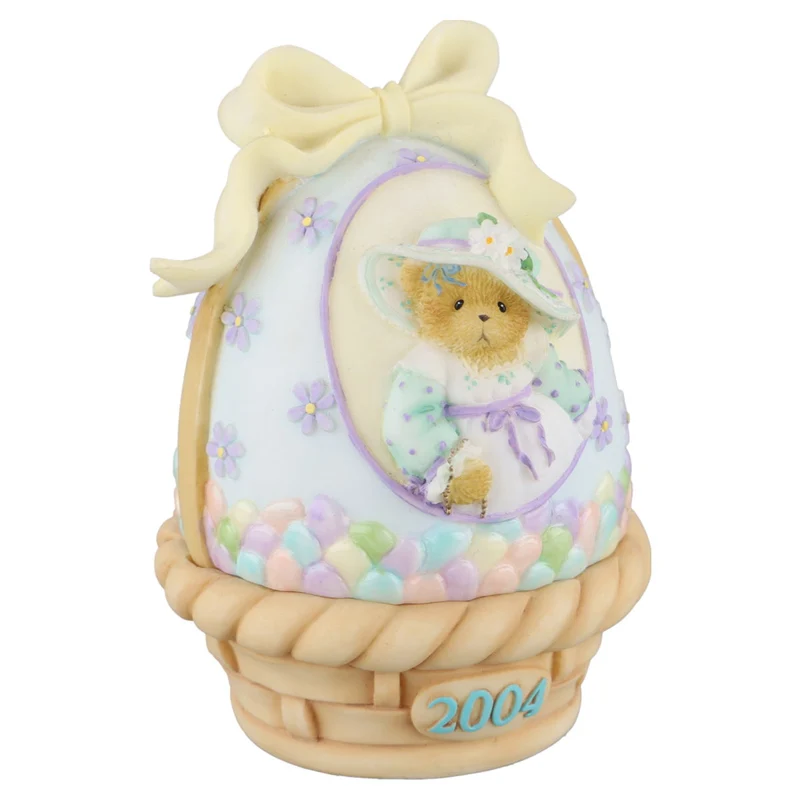 Teddy Girl/Hat Dtd04 Covered Container 114494
