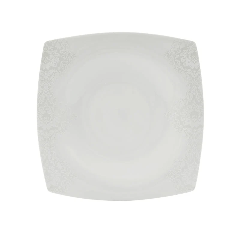 Karaca Fine Pearl Helen 26-Teiliges 6-Personen Frühstücksset Quadrat