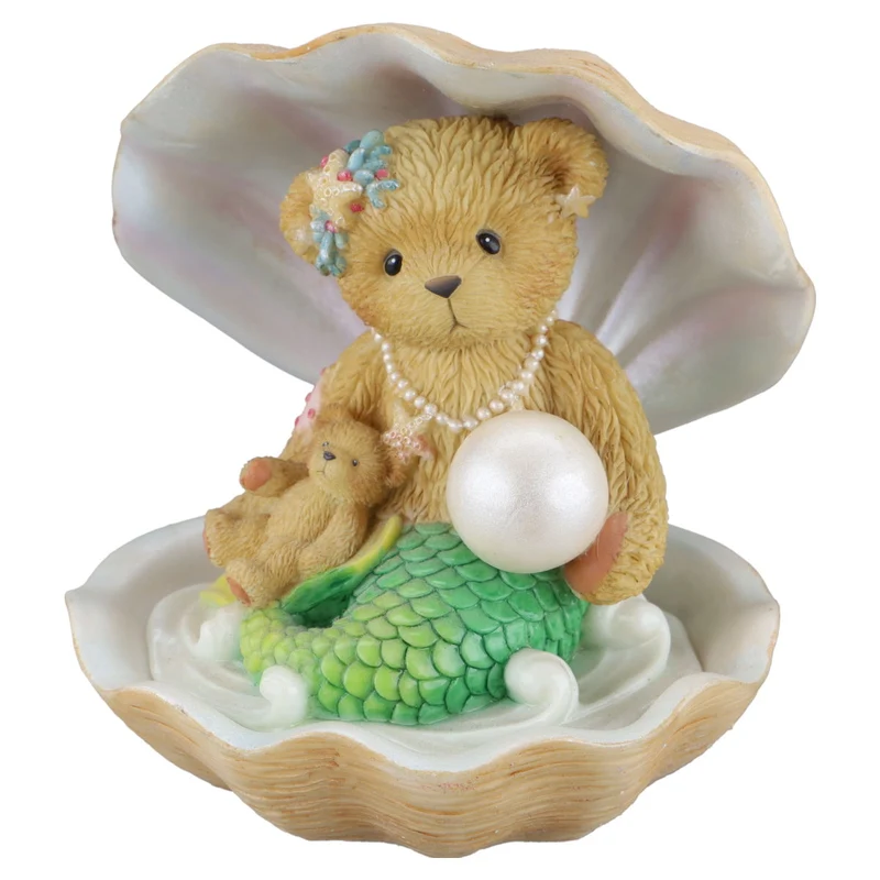 Teddy Mermaid Figurine and Shell 865087