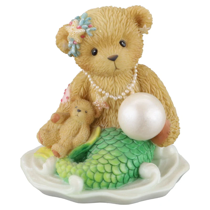Teddy Mermaid Figurine and Shell 865087