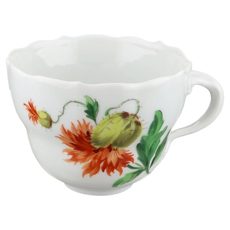 Kaffeetasse ohne Goldrand Chrysantheme geschlossen