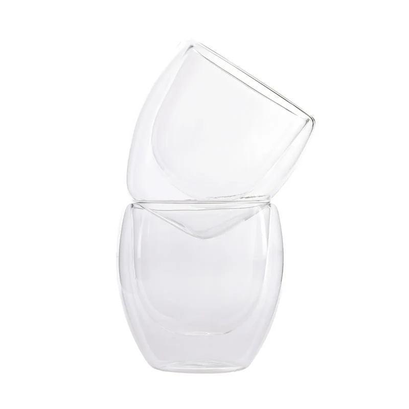 Karaca Doppelwand Borosilikat Glas Cappuccinotassen Set für 2 Personen