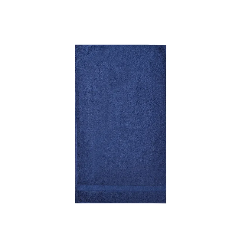 Karaca Joey Badetuch aus Egyptian Baumwolle, Dunkelblau, 100x150 cm