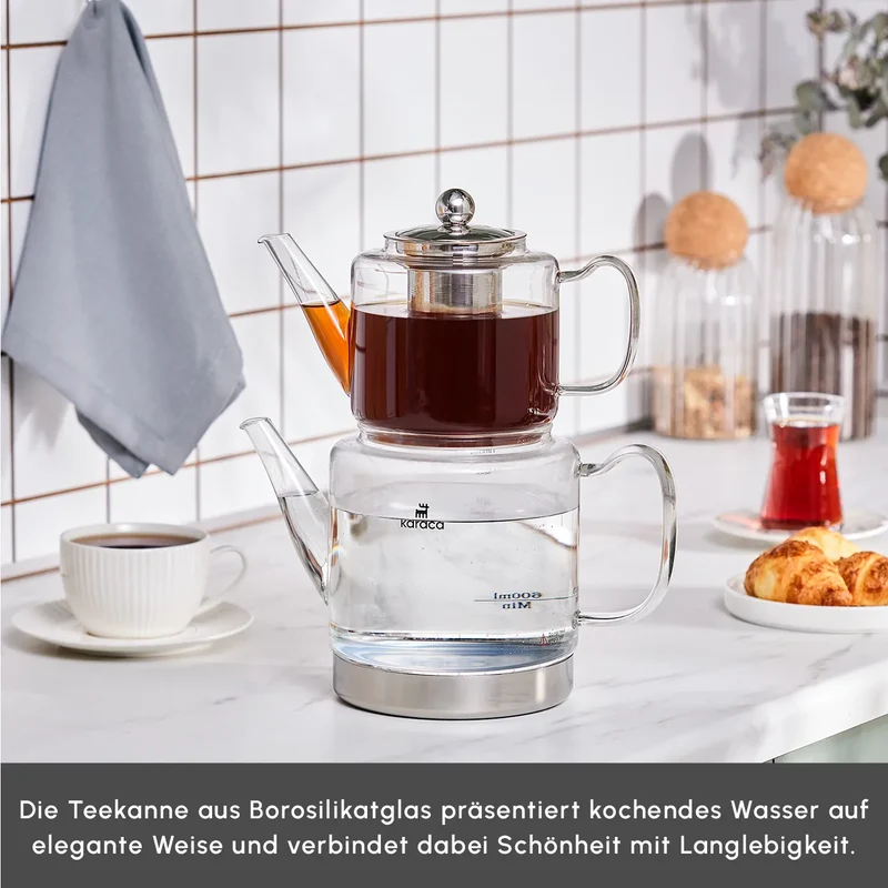 Karaca Dora Glas-Teekanne XL