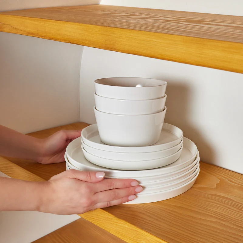 Karaca Salvare New Generation Bone Geschirrset, 6 Personen, 18 Teilig