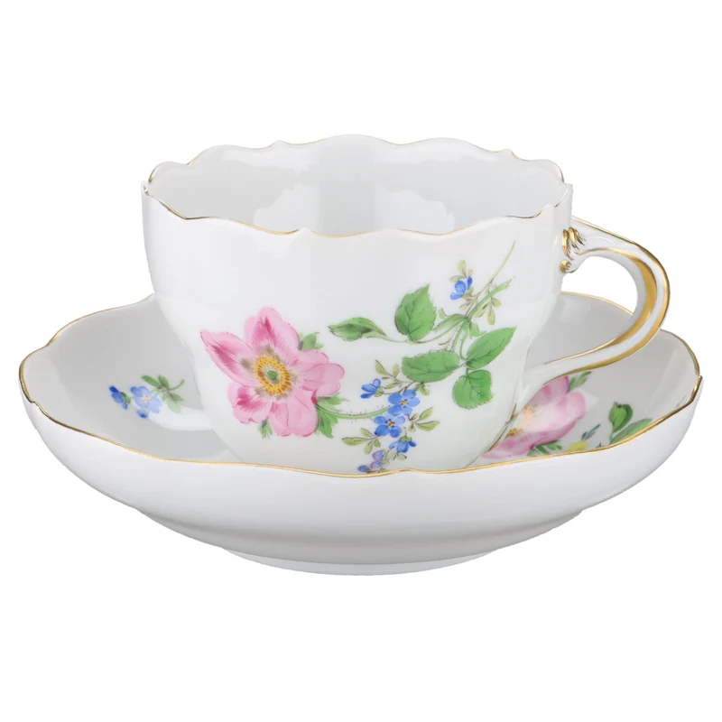 Kaffeetasse mit Untere Wildrose rosa