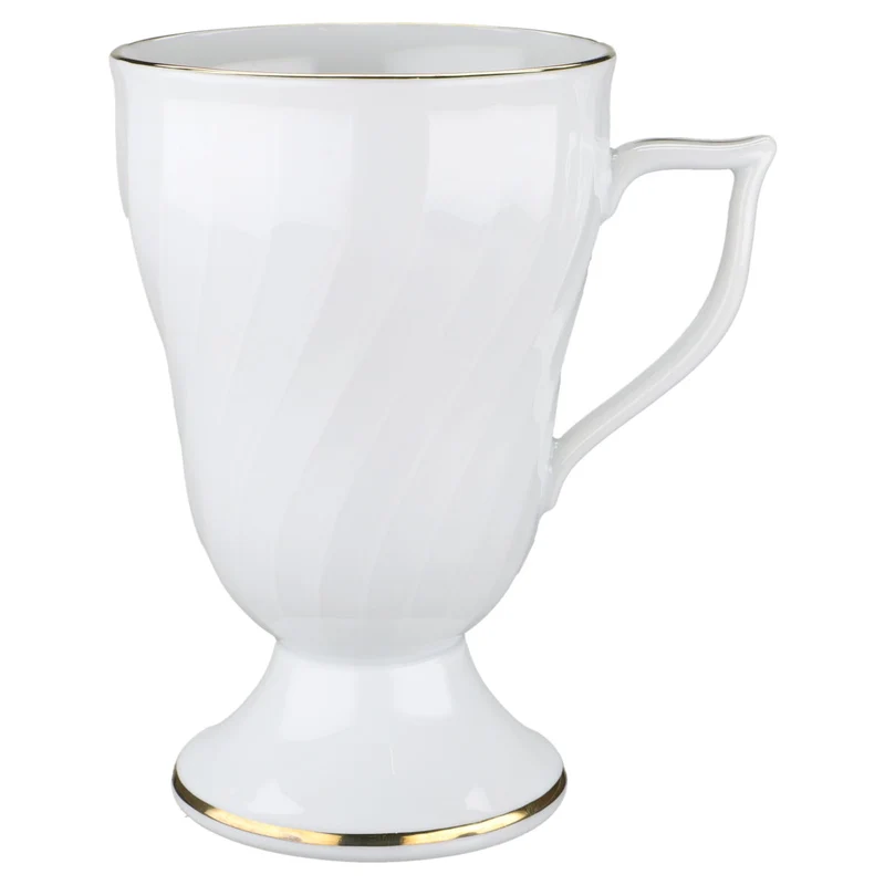 Kaffeebecher Pharisäer Tasse Goldrand schmal