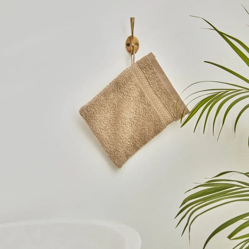 Karaca Wheat Mocha 100% Baumwolle Waschlappen 16X22 cm