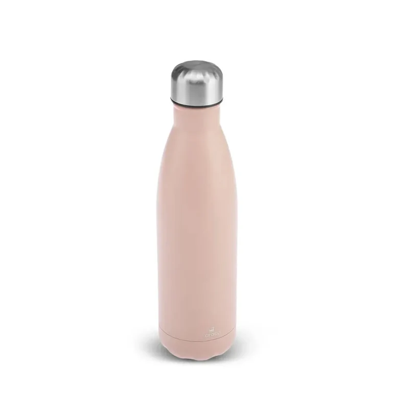 Karaca Burkes Edelstahl Thermoskanne, 500ml, Cremefarbe