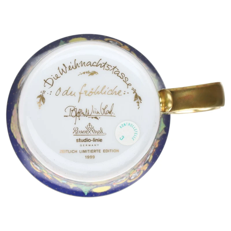 Kaffeetasse mit Untere O du fröhliche in OVP