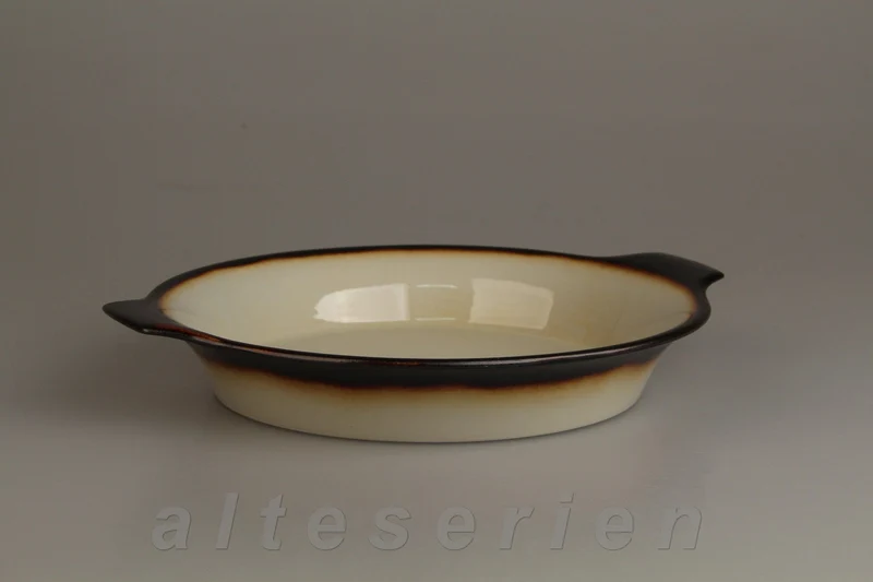 Auflaufform rund mit Griffen