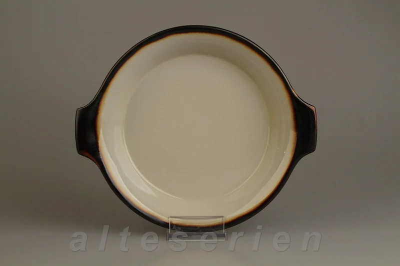 Auflaufform rund mit Griffen