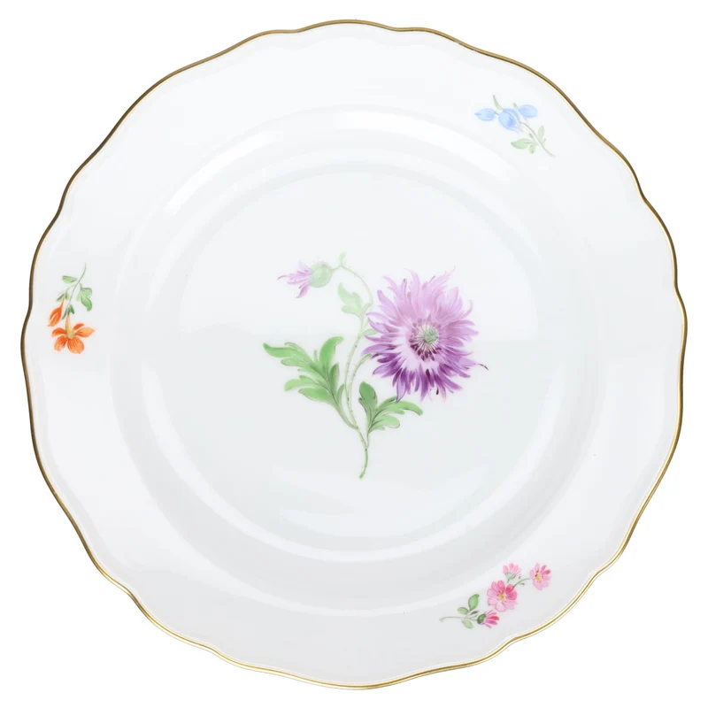 Kuchenteller Chrysantheme lila mitte