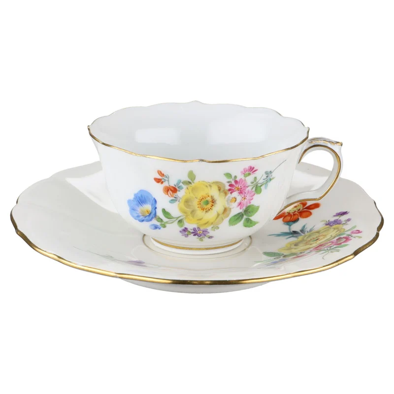 Mokkatasse Espressotasse mit Untere Blume gelb