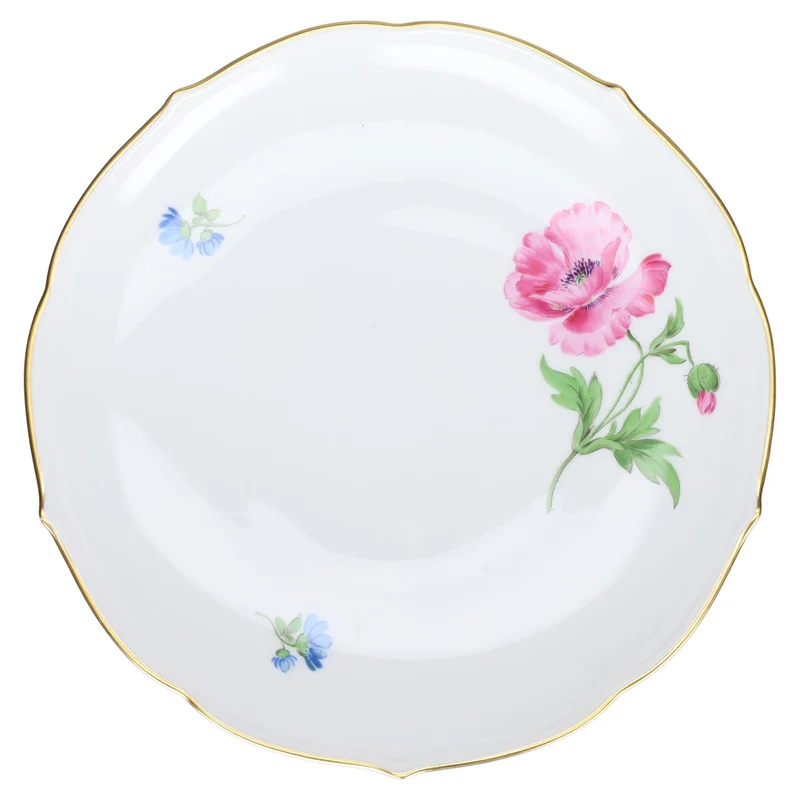 Suppentasse mit Untere Mohnblume pink