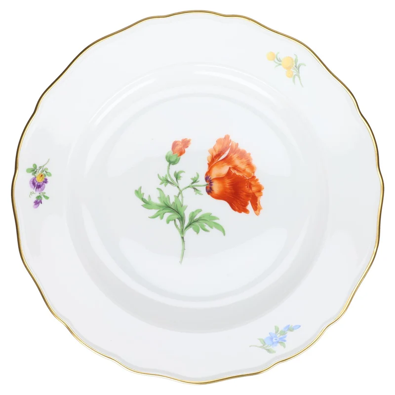 Speiseteller Mohnblume orange seitlich mittel