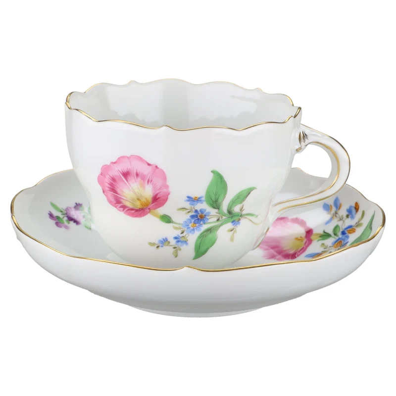 Kaffeetasse mit Untere Prunkwinde rosa