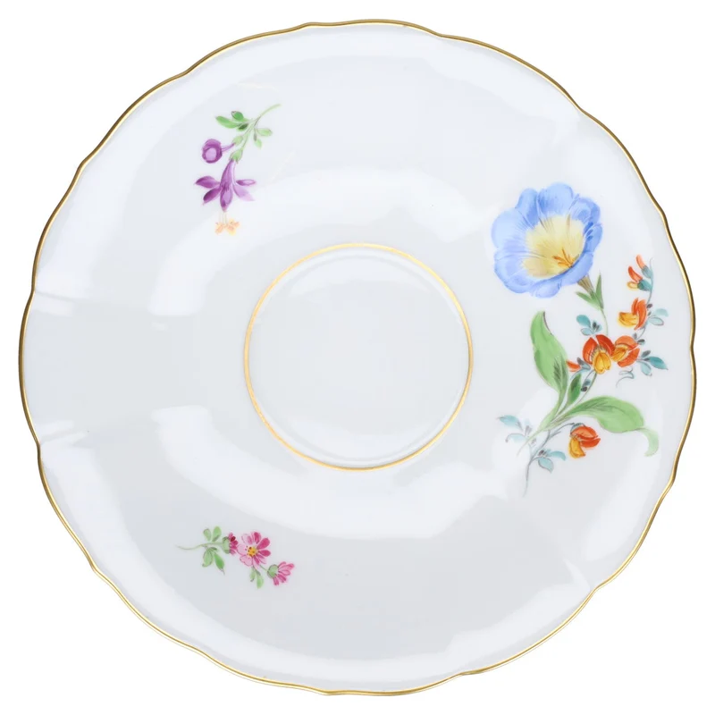 Teetasse mit Untertasse Bandwinde blau