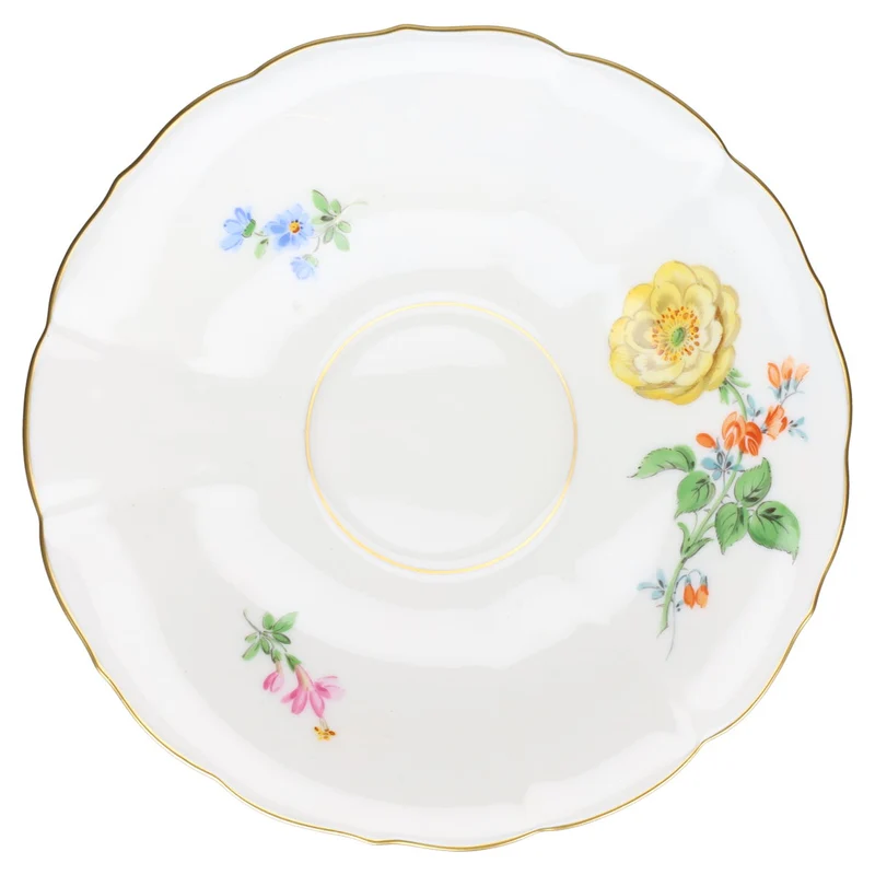 Teetasse mit Untertasse Pfingstrose gelb
