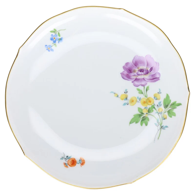 Suppentasse mit Untertasse Blüte lila