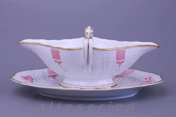 Sauciere mit Teller einteilig