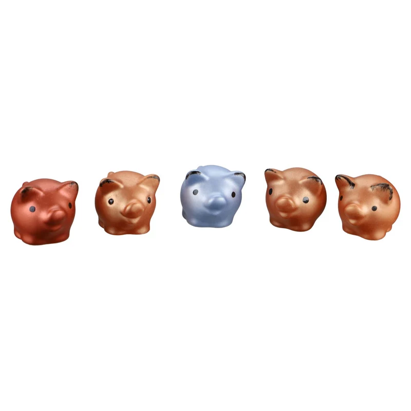 5 kleine Schweinchen bunt / matt