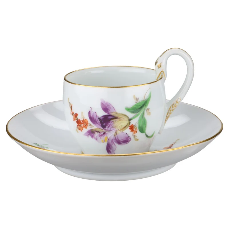 Kaffeetasse mit Untere Motiv Tulpe lila