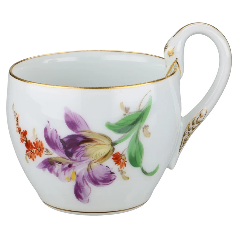 Kaffeetasse mit Untere Motiv Tulpe lila