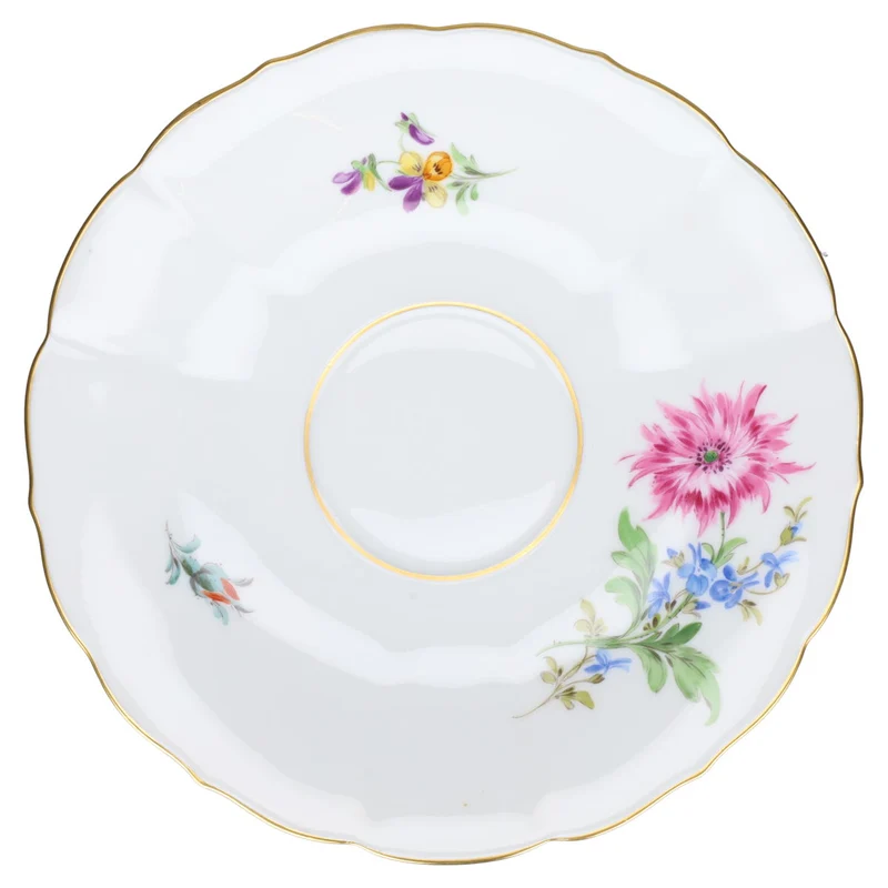 Untertasse für Tee Chrysantheme pink