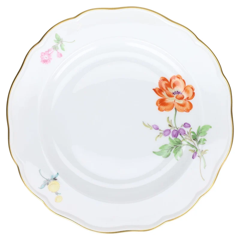 Brotteller Dessertteller Mohnblume orange