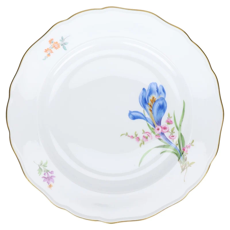 Speiseteller Krokusblüte blau