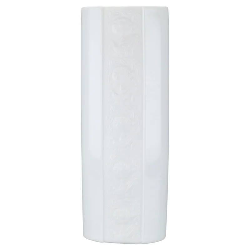 Vase oval Biskuit Reliefdekor