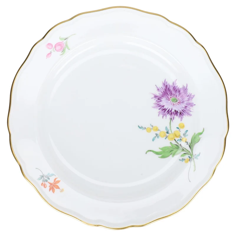 Kuchenteller groß Chrysantheme lila