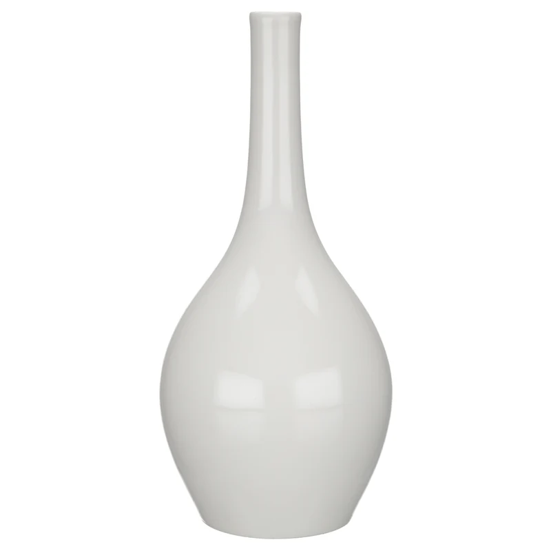 Vase groß Flaschenform weiß II.Wahl