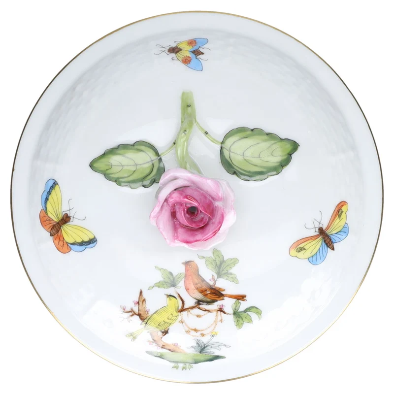 Suppentasse mit Untere und Deckel Modell 744 - Rose pink