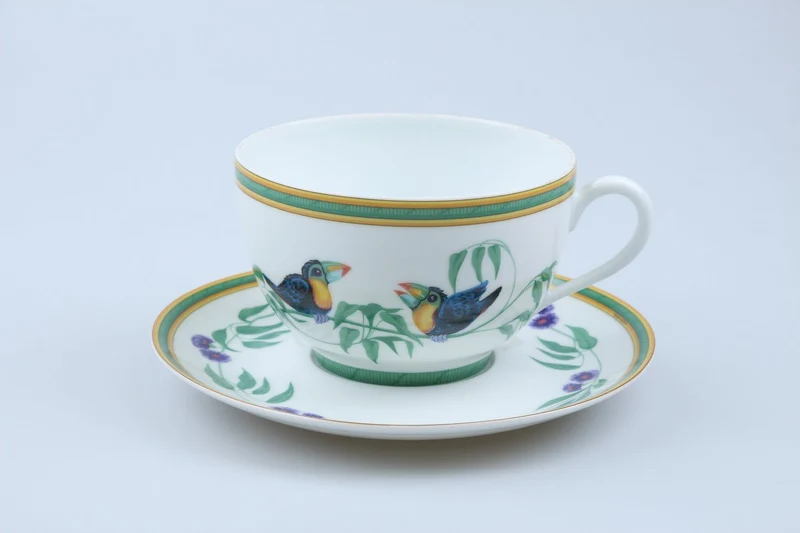 Frühstückstasse mit Untere Dekor Toucans
