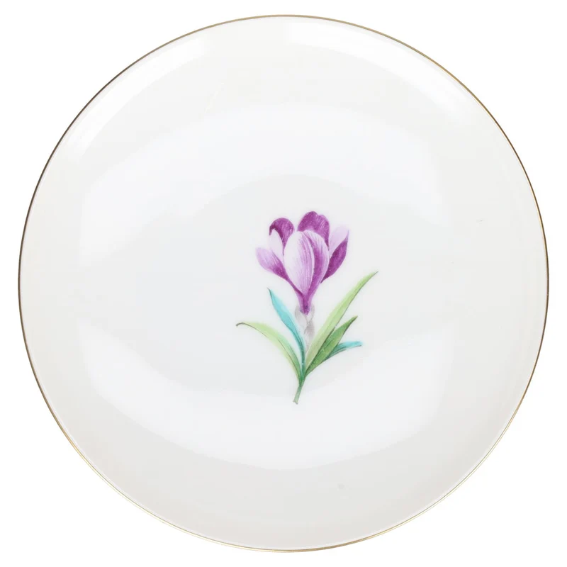 6 Miniteller verschiedene Blumenmotive