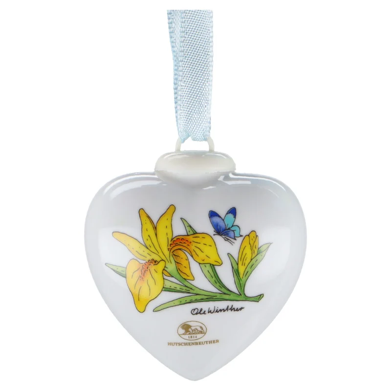 Mini-Herz Iris gelb