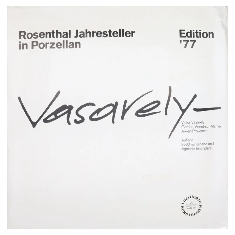 Jahresteller Edition 1977 Vasarely Auflage 1782 in OVP