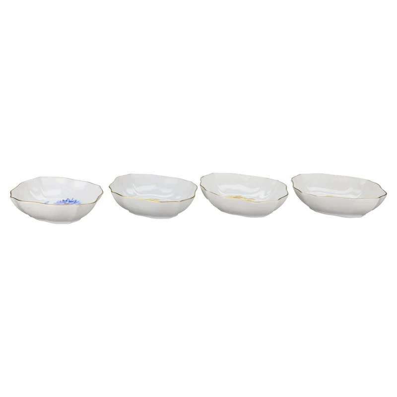 4 Minischalen Salinoform Motive Sommerblumen