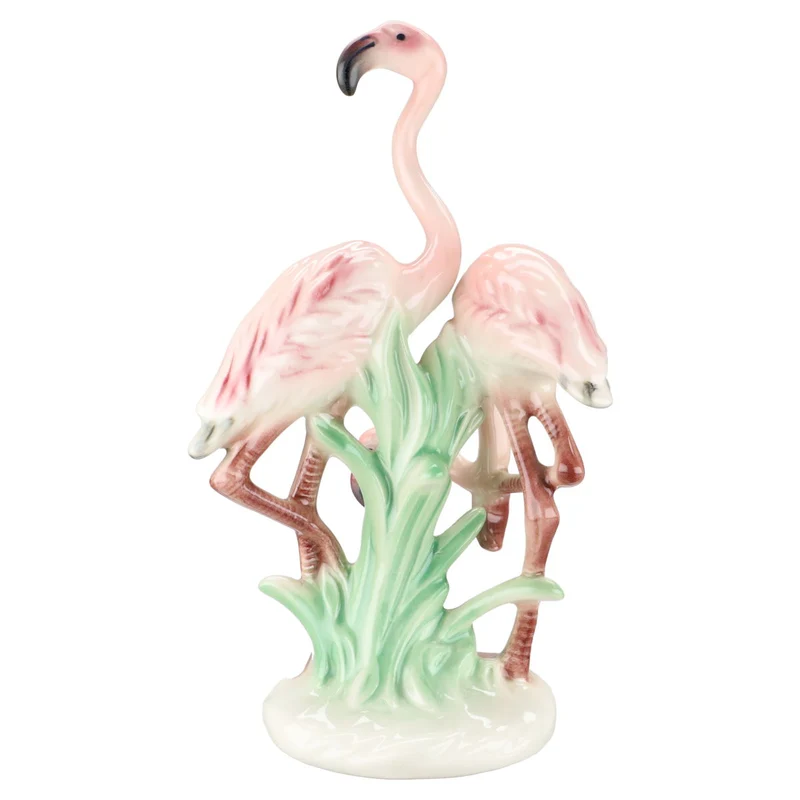 Tierfigur Flamingos Flamingopaar 38674-18 - H 18 cm