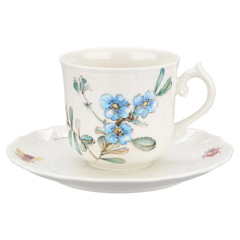 Kaffeetasse mit Untere blaue Blüte