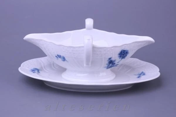 Sauciere mit Teller einteilig